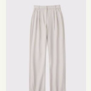 Abercrombie & Fitch Curve Love Pants in Taupe SHORT length